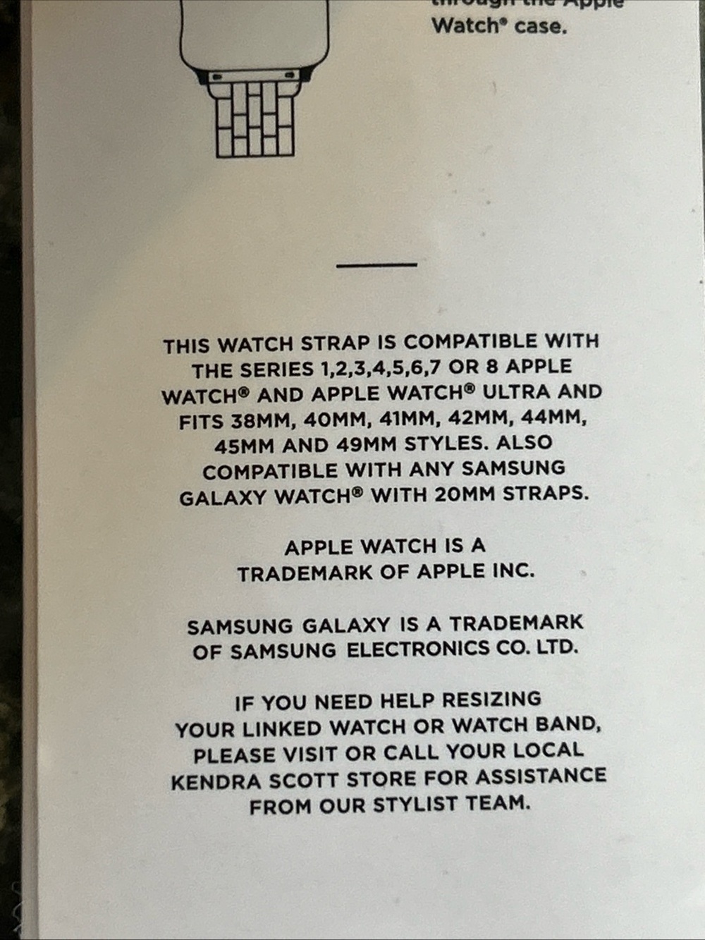 Kendra Scott Alex 5 Link Rose Gold Stainless Steel Apple Watch Band Women NEW - Picture 7 of 7